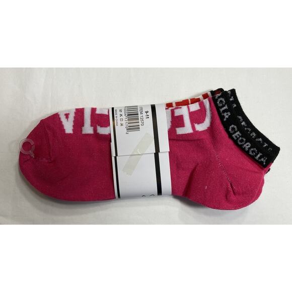Georgia Bulldogs Socks 2-3Packs Ankle Socks, Women's 9-11, NCAA - Picture 4 of 9
